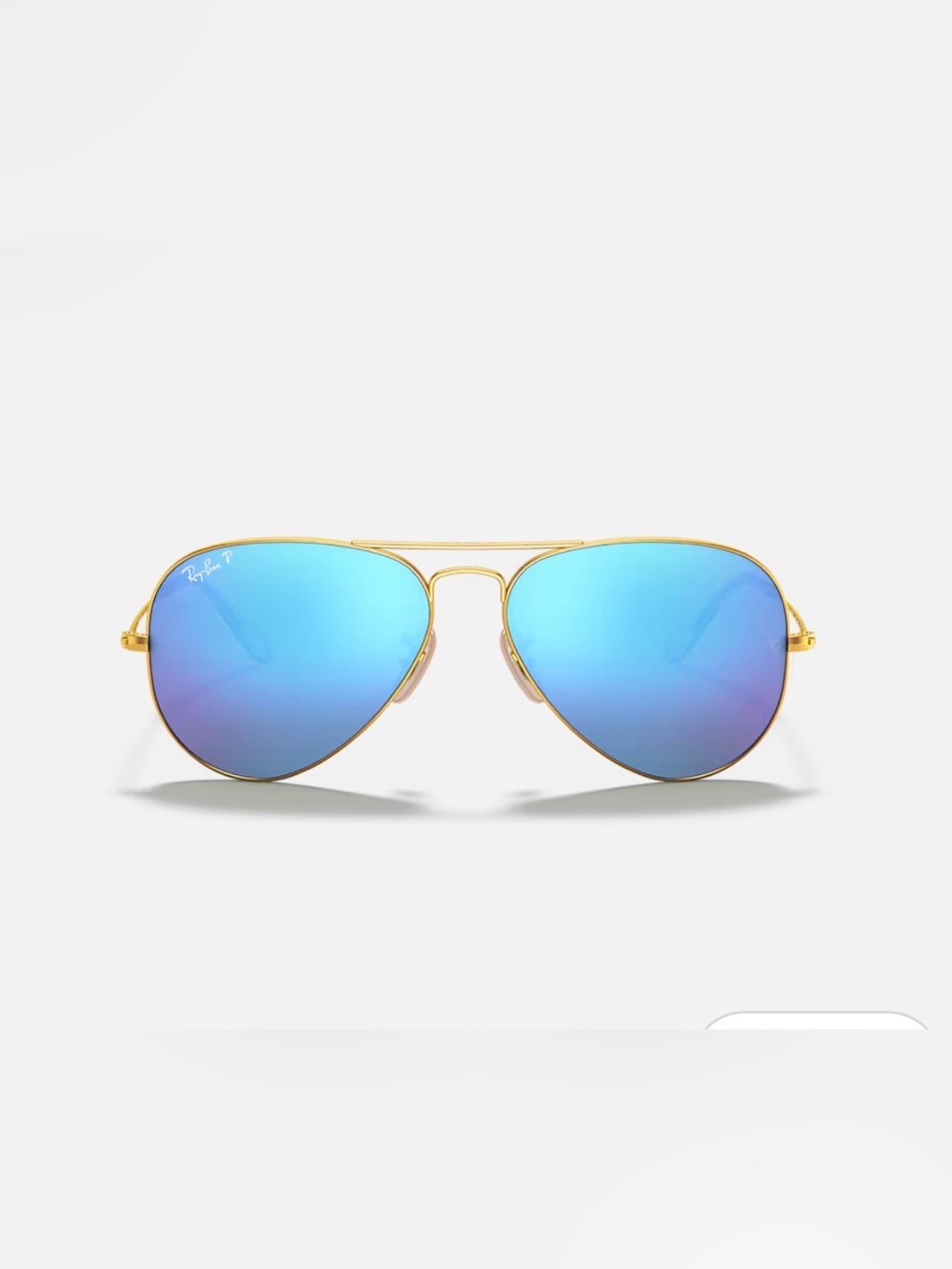 Ray-Ban Classic Aviator Polarized Sunglasses - Flash Blue Mirror Len Large 3025
